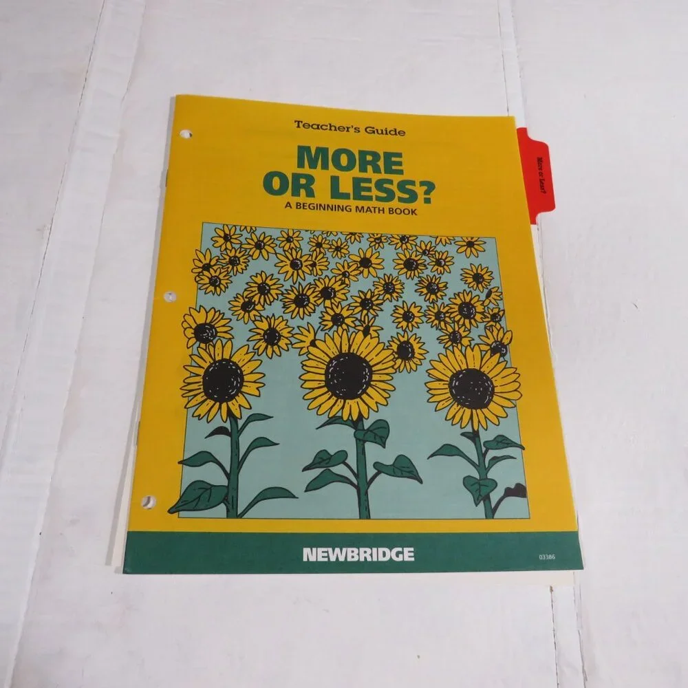 More OR Less BIG BOOK (almost 2 feet tall) with teacher pages CLASSROOM SIZE